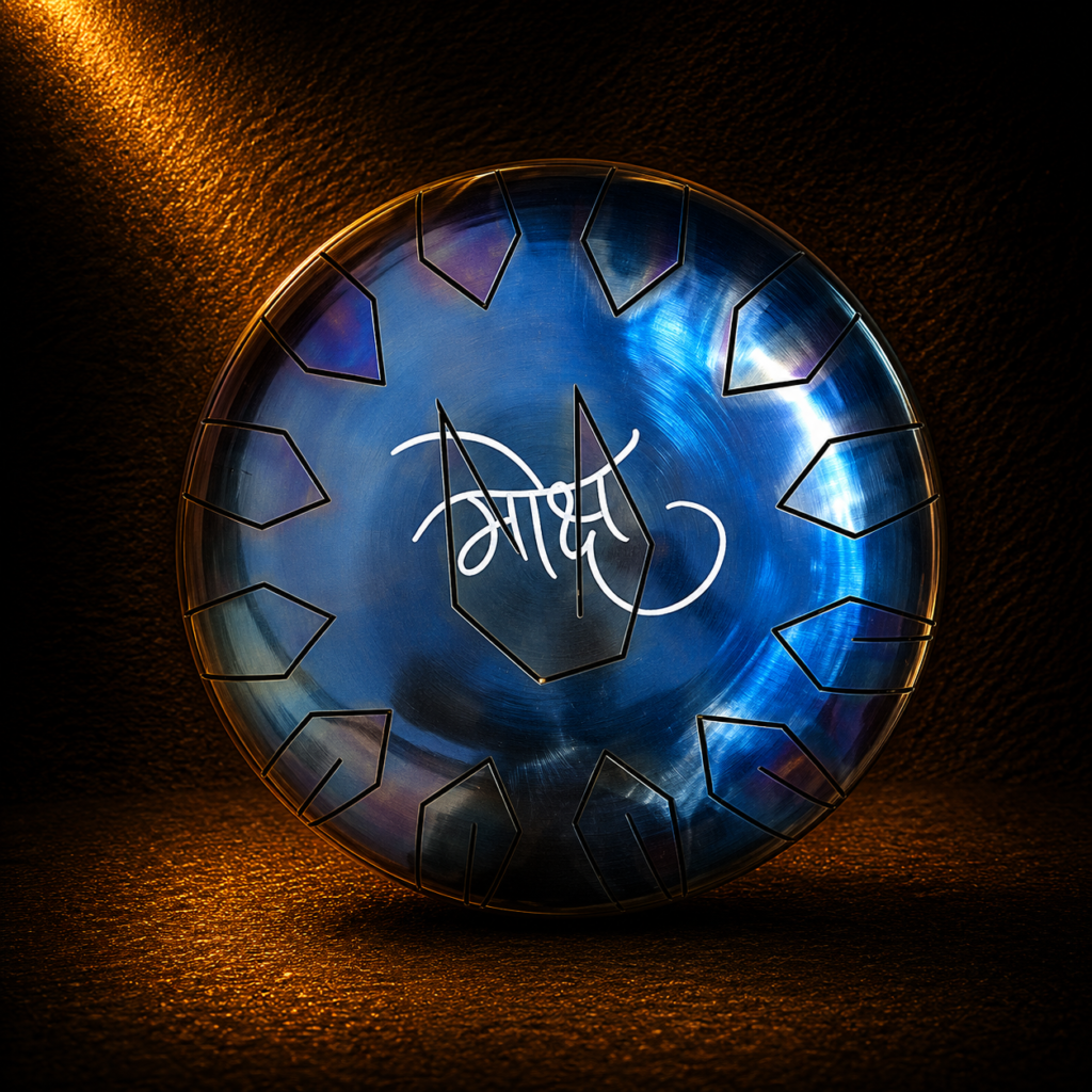 Tank Drum artesanal decorado personalizado de acero afinado a mano por ParPer Drum Harmonic Sounds España